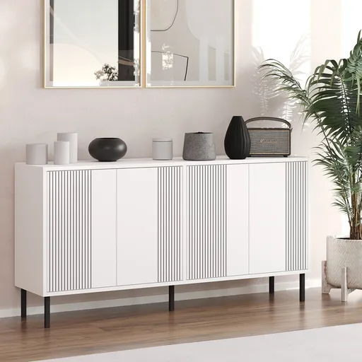 Consola, Hanah Home, Refra, 150x75x36 cm, Alb