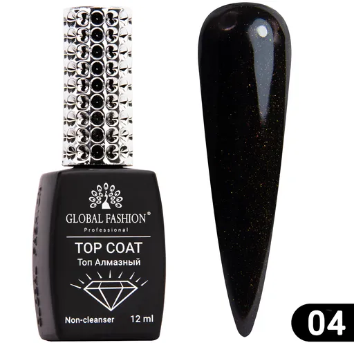 Top Coat Galaxy, Global Fashion, 12 ml, 04, Transparent, TPO Free