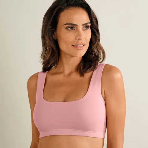 Set de 2 sutiene bolero din bumbac, fără armătură