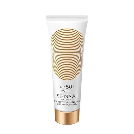 Sensai Cremă protectoare de față SPF 50+ Silky Bronze (Protective Suncare Cream For Face) 50 ml