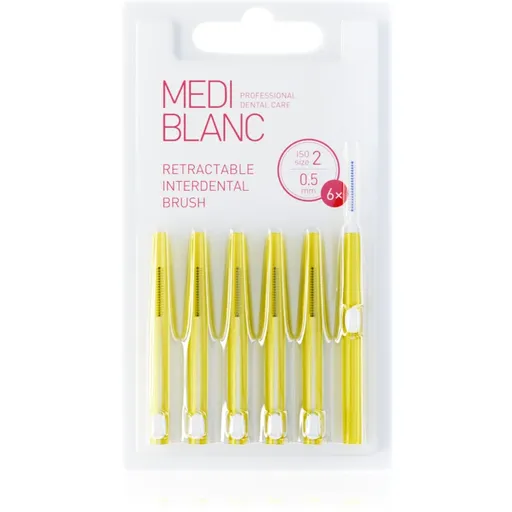 MEDIBLANC Interdental TB Pull Out System 0.5mm periuță interdentară retractabilă 6 buc