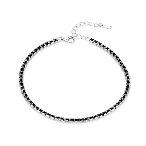 Agato Brățară stilată de tenis din argint AGB777/21-BK
