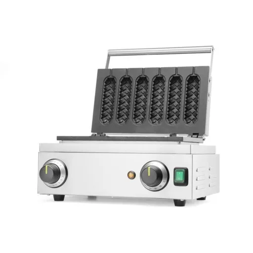 Aparat vafe,Corn Dog, 1550w, timer, termostat reglabil 50°C-220°C, Hendi