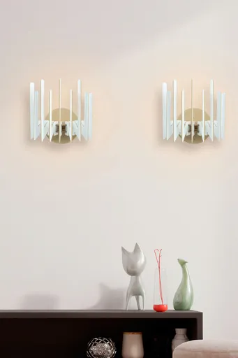 Aplica de perete, Opviq, 390FLH2108, Alb