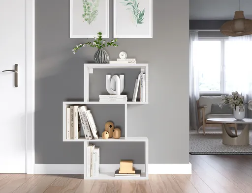 Raft de perete ELTAP, Evertti, 80x20x108 cm, PAL/PVC, alb