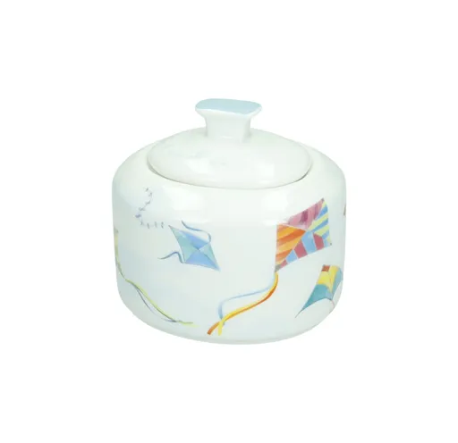 Zaharnita cu capac, Aria, Brandani, 10x9x9.5 cm, portelan New Bone China