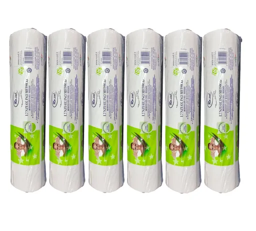 Rola Cearceaf de Pat din Hartie Roial 60cmx50m, 2 straturi, 6 buc