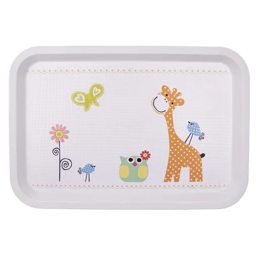 Tavă servire Orion Girafă, din plastic, 30,5 x 21 cm