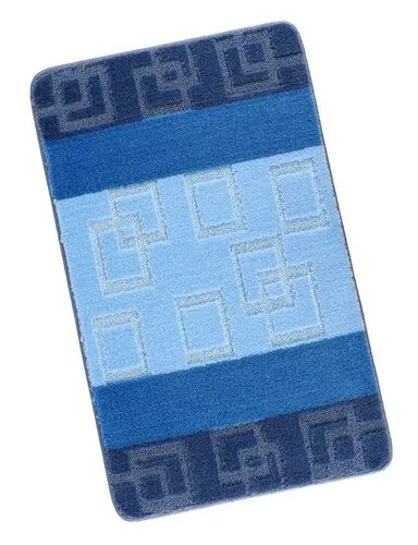 Covor de baie Bellatex Bany Cuburi albastru , 60 x100 cm