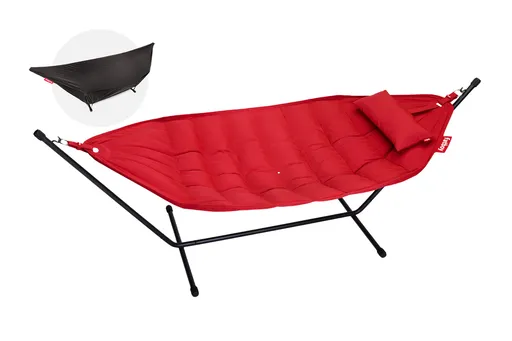 Hamac Headdemock superb, incl. perne și structuri negre, mai multe variante - Fatboy Culoare: roşu