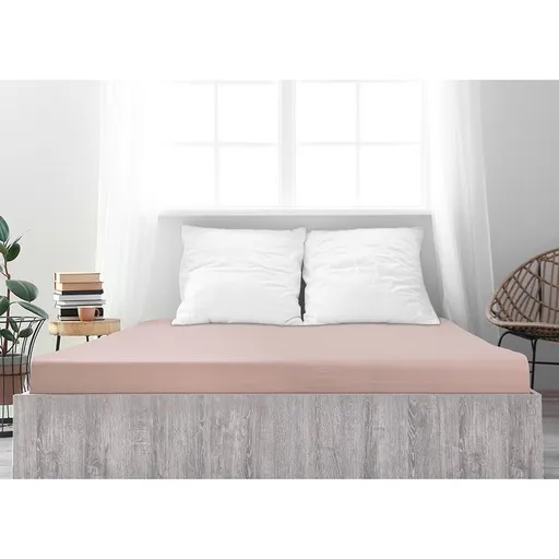 Cearșaf de pat jersey 4Home Ideal roz vechi , 90 x 200 cm, roz vechi, 90 x 200 cm