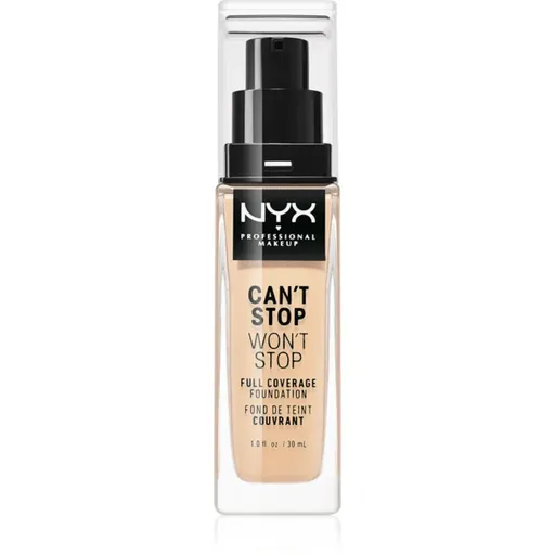 NYX Professional Makeup Can't Stop Won't Stop Full Coverage Foundation fond de ten cu acoperire ridicată culoare 06 Vanilla 30 ml
