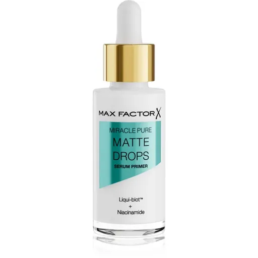 Max Factor Miracle Pure Matte Drops baza pentru machiaj pentru netezirea și matifierea tenului 30 ml