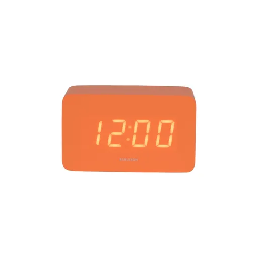 Karlsson 5983OR ceas LED de design cu alarmă,portocaliu, 10 cm
