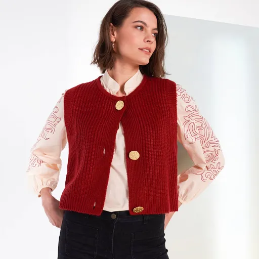 Vestă cu nasturi aurii