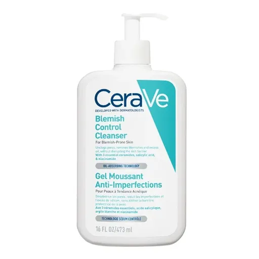 CeraVe Gel de curățare pentru pielea problematică (Blemish Control Cleanser) 473 ml