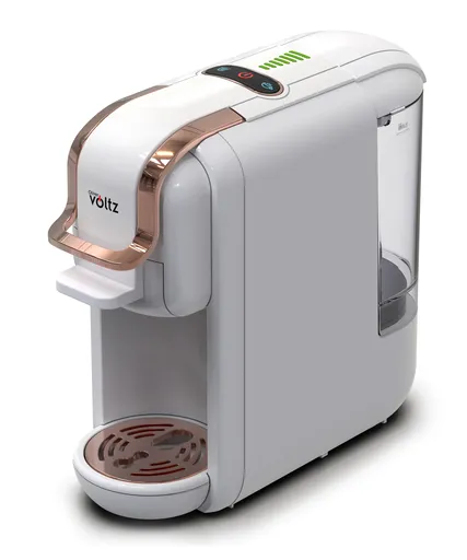Espressor cafea macinata si capsule 8in1 Oliver Voltz OV51171M8R, 1450W, 19 bar, Alb/Auriu