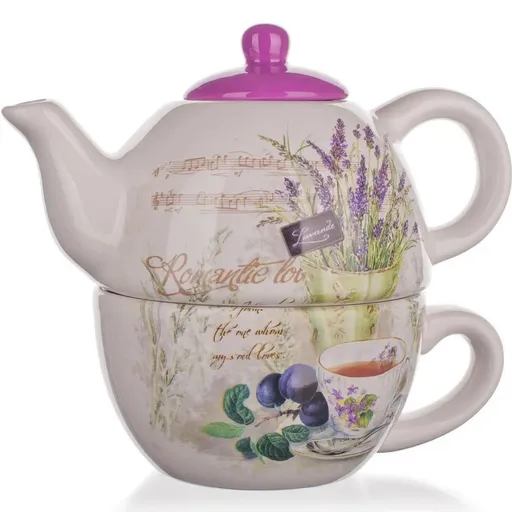 Ceainic cu ceașcă Banquet Lavender
