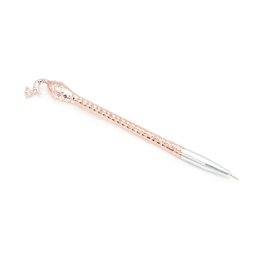 Pensula Unghii subtire pentru Pictura, Paun, Aurie 000