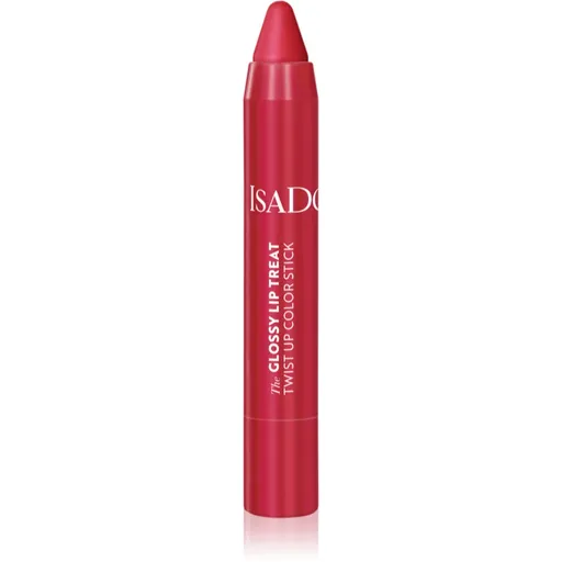 IsaDora Glossy Lip Treat Twist Up Color ruj hidratant culoare 12 Rhubarb Red 3.3 g
