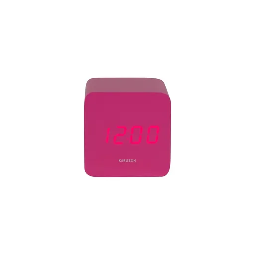 Karlsson 5982BP ceas LED de design cu alarmă, roz,7 cm, roz