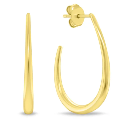 Brilio Silver Cercei ovali distinctivi din argint EA1146Y