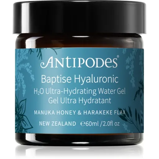 Antipodes Baptise H₂O Ultra-Hydrating Water Gel crema gel hidratanta cu textura usoara faciale 60 ml