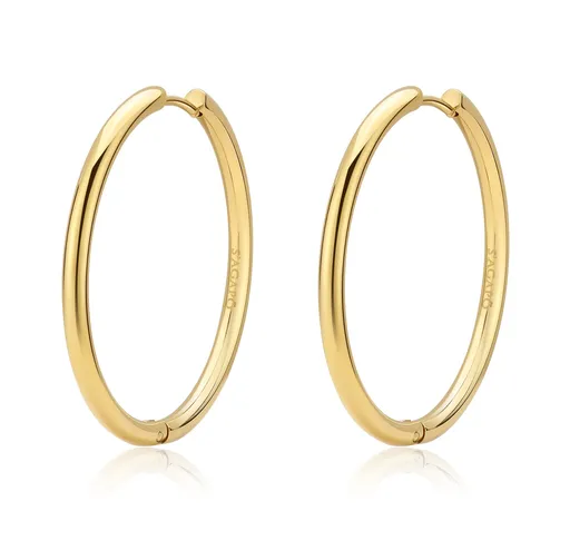 S'Agapõ Cercei rotunzi placați cu aur Chunky SHK74