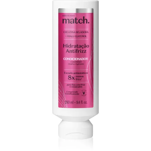 oBoticário Match. Anti-Frizz balsam hidratant anti-electrizare 280 ml