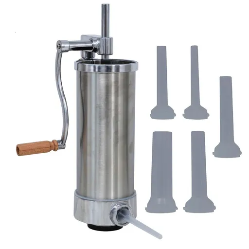 Masina de Umplut Carnati, Inox, 3Kg, Vertical, 4 Palnii Incluse