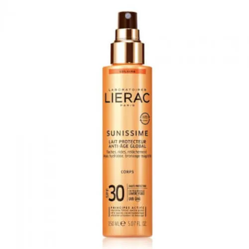 Lierac Loțiune de corp hidratantă SPF 30 Sunissime (Global Anti-Aging Protective Milk) 150 ml