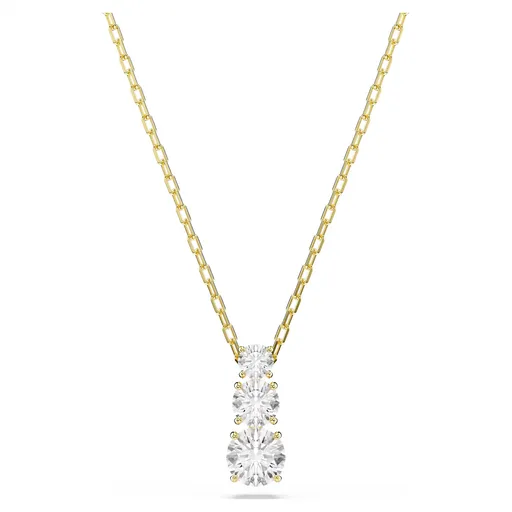 Swarovski Colier placat cu aur cu pandantiv strălucitor Stilla Attract 5723298