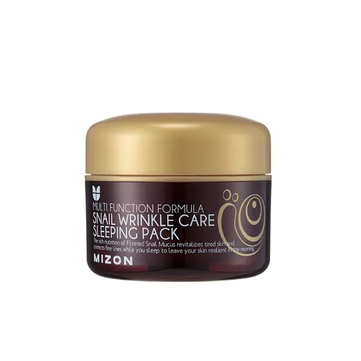 Mizon Mască regenerantă de noapte cu secreție de melc 50% pentru întinerirea și nutriția pielii ( Snail Wrinkle Care Sleeping Pack) 80 ml
