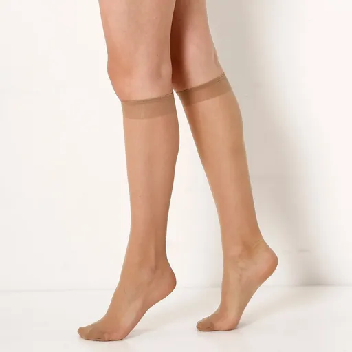 Set de 10 perechi de șosete până la genunchi din nailon