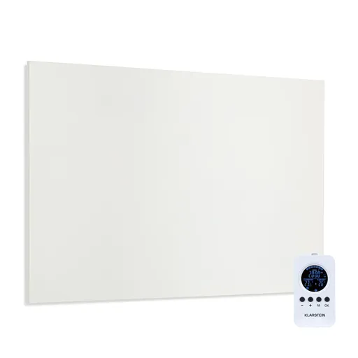 Klarstein Wonderwall Air Infinite, încălzitor cu infraroșu, 90 x 60 cm, 580 W, montat pe perete, telecomandă, alb