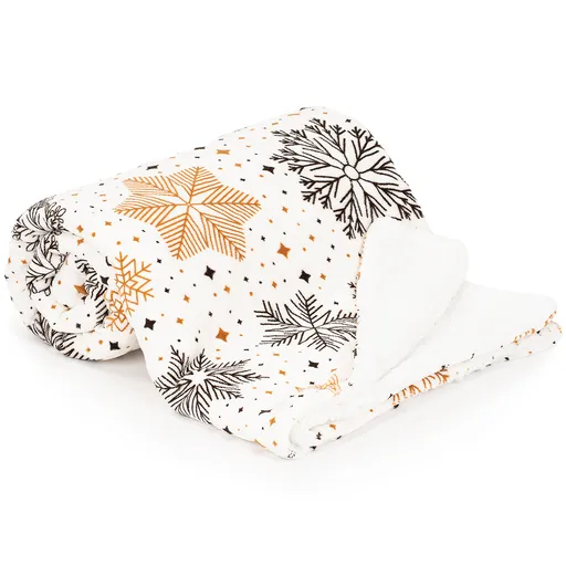 Pătură imitație blăniță 4Home Snowflake Glamour, 150 x 200 cm