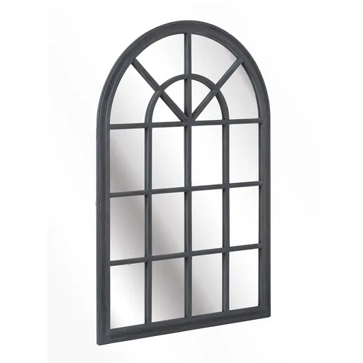 Casa Chic Savile, oglinda frantuzeasca in aspect de fereastra, rama din lemn, 120 x 80 cm