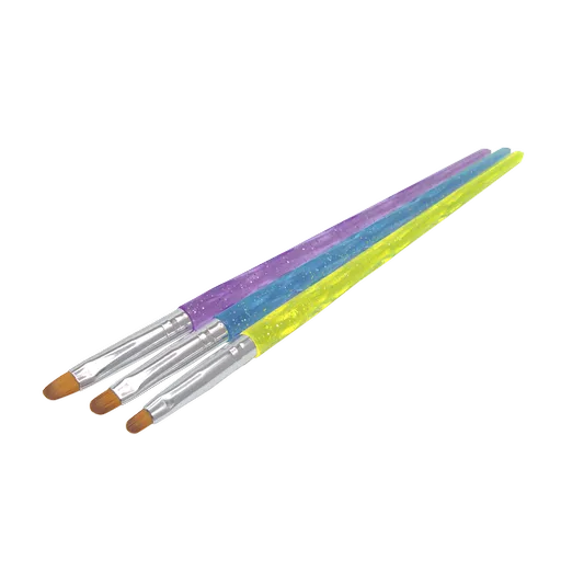 Perii de Gel, Oval Global Fashion SAM-23, 3 buc