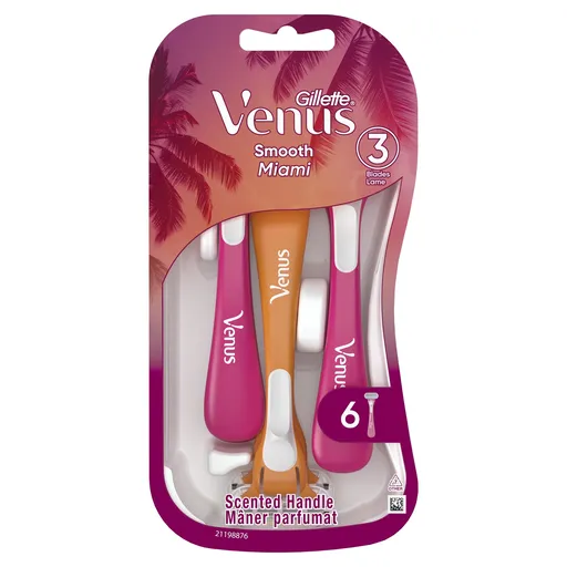 Gillette Aparate de ras de unică folosință Venus Smooth Miami 6 buc