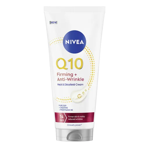 Nivea Cremă de fermitate pentru gât și decolteu Q10 (Firming and Anti-Wrinkle Neck & Décolleté Cream) 200 ml