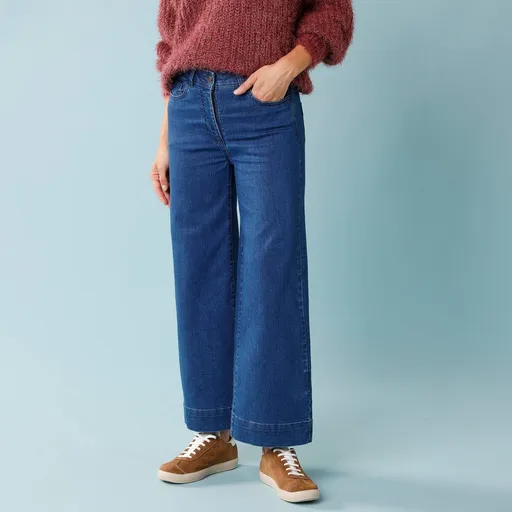 Blugi cu talie înaltă 7/8