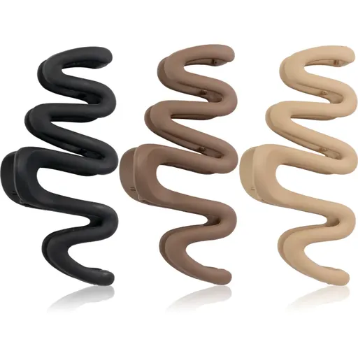 Brushworks Wave Claw Clips clama de par 3 buc