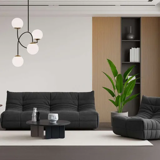 Fotoliu, Atelier del Sofa, 560ARE5228, PAL, Gri inchis