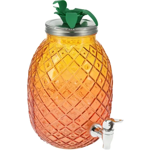 Dozator de băuturi EH din sticlă 4,5 l,portocaliu, portocaliu