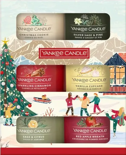 Yankee Candle Set cadou de lumânări votive în sticlă 6 x 37 g