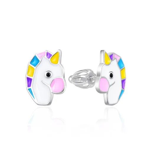 Agato Cercei de argint pentru fete Unicorni AGT-ED007S