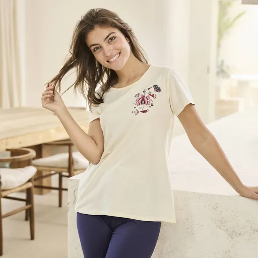 Cămașă de pijama cu mânecă scurtă