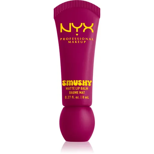 NYX Professional Makeup Smushy Matte Lip Balm balsam de buze cu efect matifiant culoare Silly Sippin' 8 ml