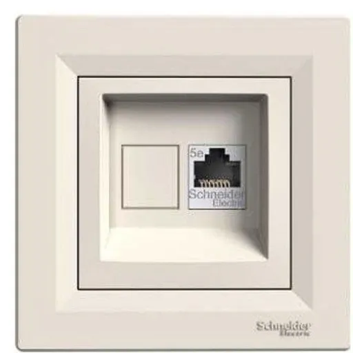 Priza de date RJ45 Schneider Asfora EPH4300123, crem