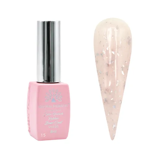 Rubber Base Coat Flakes 15, 8 ml, TPO Free